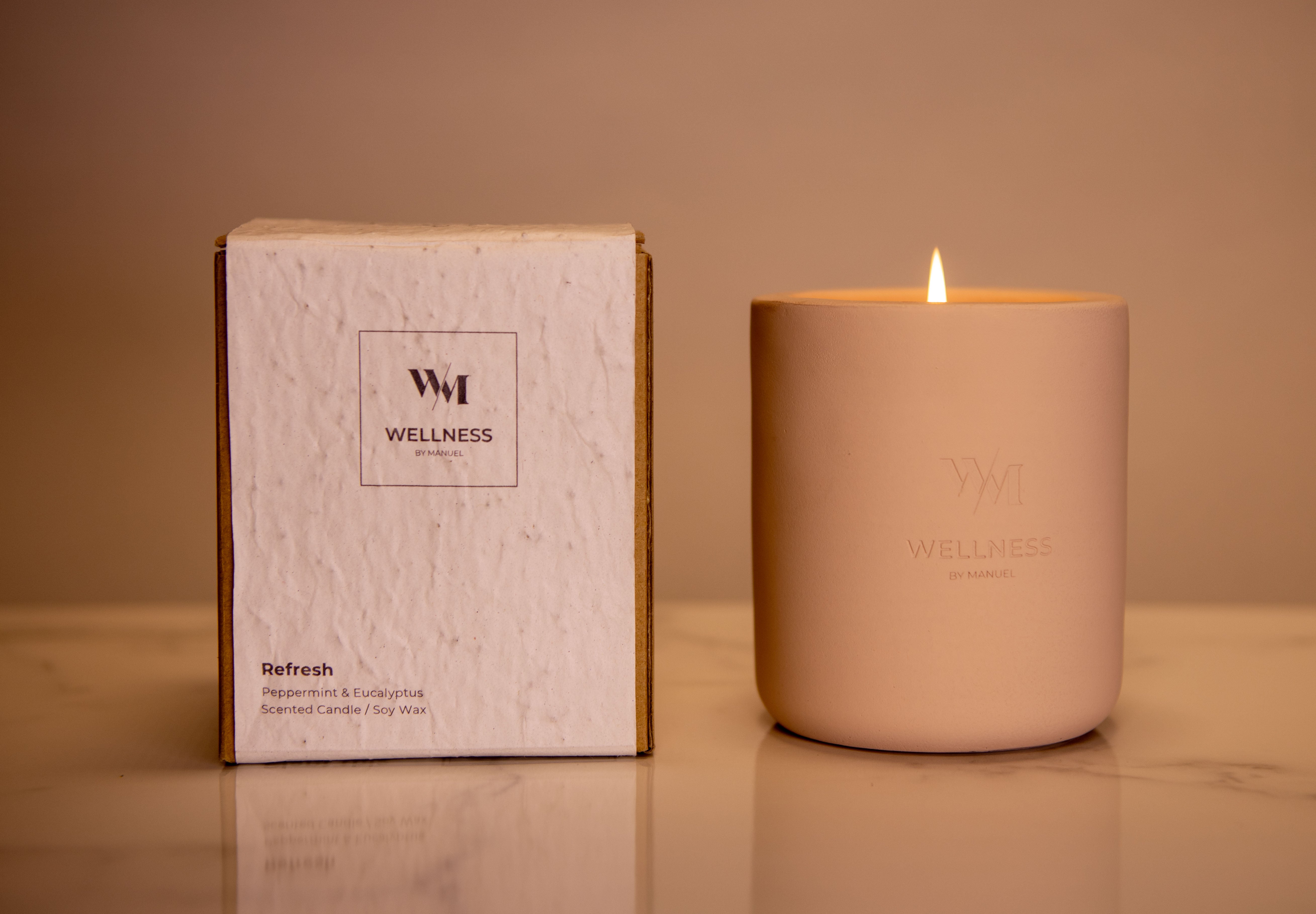 1 Wick Unwind & Refresh Soy Scented Candle Collection - Up to 60 Hours Burn