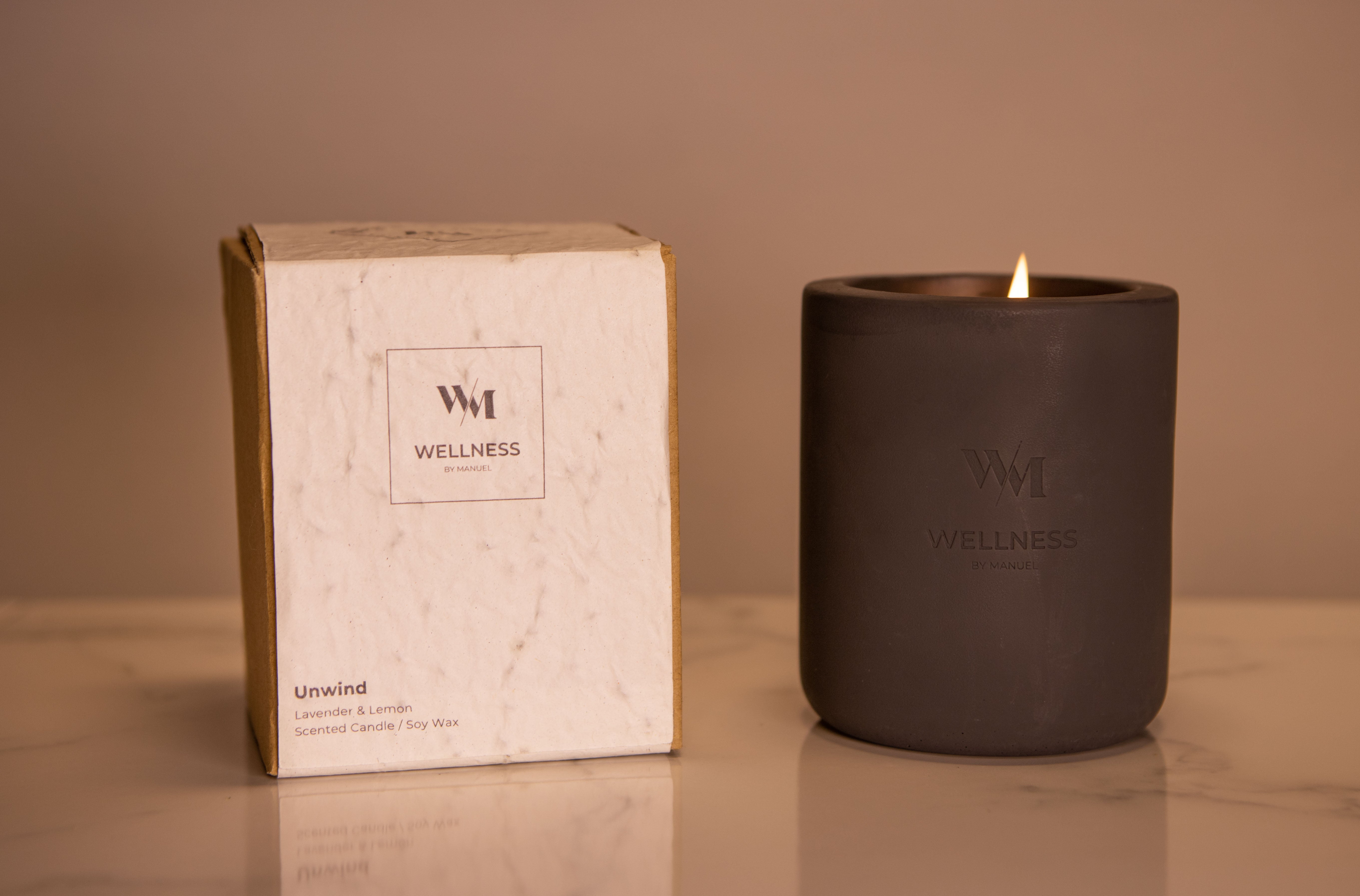 1 Wick Unwind & Refresh Soy Scented Candle Collection - Up to 60 Hours Burn